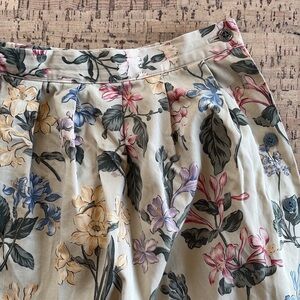 Vintage Northern Idles floral button pleated skirt